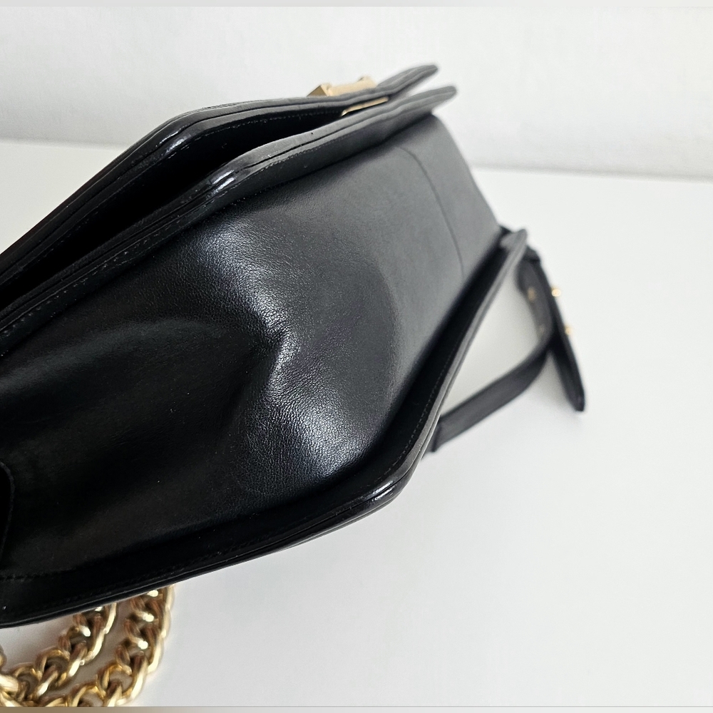Chanel Black Lambskin Metallic Tweed Embroidered Medium Boy Bag - Picture 10 of 14